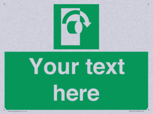 Custom Turn Clockwise Sign